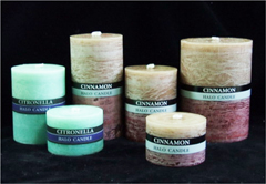 Rustic Candle scented AMBIANCE Baths & Spa and all living spaces