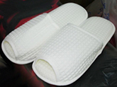 bathroom linen set for spas baths and bathroom - bath slippers with honeycomb waffle