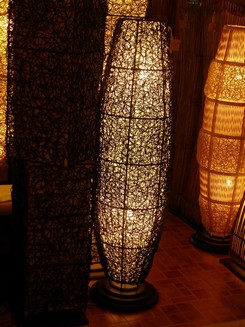 exotic sculpture basketry light