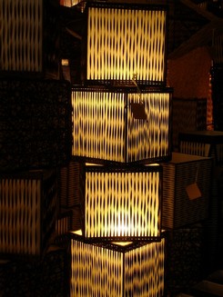 exotic sculpture basketry light