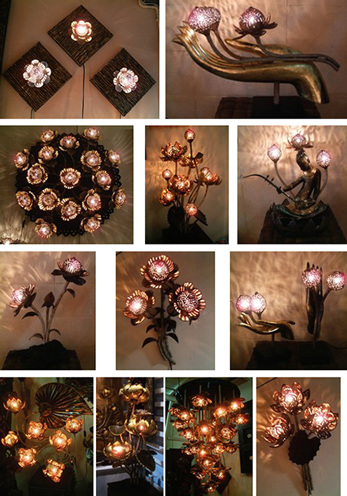 exotic light sculpture design