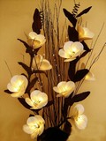 bouquet floral lumineux