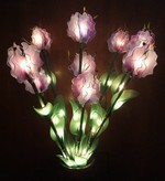 bouquet art floral fleur satin lumineuse - bouquet lumineux