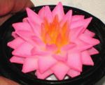 Hand carved soap flowers