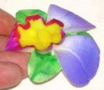 Hand carved soap flowers