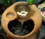 mini ceramic fountain home decor