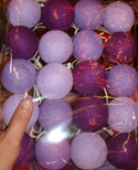 guirlandes décor boule coton