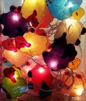 decorative and colored string lights - shape and material