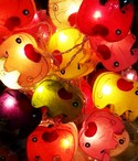 decorative and colored string lights - shape and material