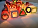 decorative and colored string lights - shape and material - Fancy lanterns
