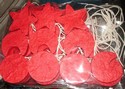 Decorative and colored Fairy garland red Stellar light