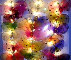 decorative string lights with fairy lights Butterfly