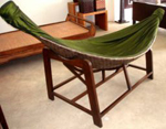 Hammock in coconut palm