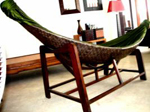 Hammock in coconut palm