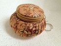 fancy purse fabric keychain