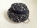 fancy purse fabric keychain