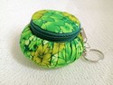 fancy purse fabric keychain