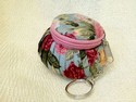 fancy purse fabric keychain