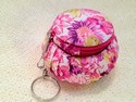 fancy purse fabric keychain