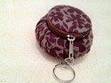 fancy purse fabric keychain