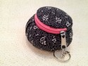 fancy purse fabric keychain