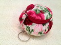 fancy purse fabric keychain