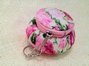 fancy purse fabric keychain