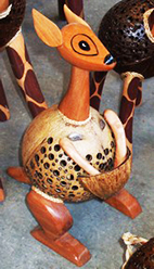 cartoon lamp carved coco