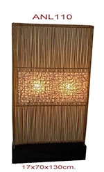 light sculpture wickerwork screen