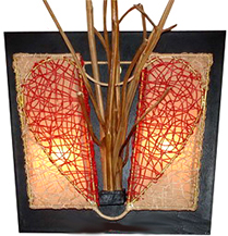 basketry wall Light decor