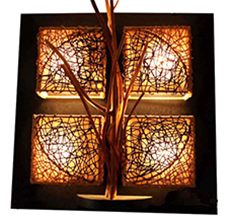 basketry wall Light decor