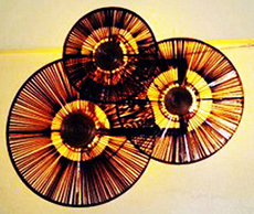 Décoration murale lumineuse Exotique - Vannerie tableau-vannerie-lumineux 01