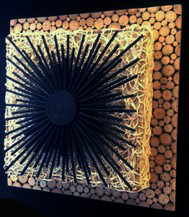 Décoration murale lumineuse Exotique - Vannerie tableau-vannerie-lumineux 010