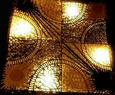 Décoration murale lumineuse Exotique - Vannerie tableau-vannerie-lumineux 014