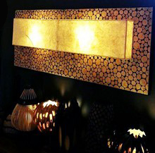 Décoration murale lumineuse Exotique - Vannerie tableau-vannerie-lumineux 02