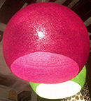 pendant light cotton ball