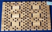 layout in exotic wood