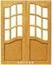 exotic window wood door