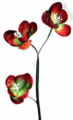 Artificial flower shaped pingpong
