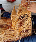 Basket hand-braided - Thailand