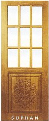 exotic wood patio doors