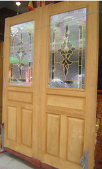 exotic wood patio doors