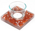 Candlestick deco in Resin Encased for Home - bath - spa