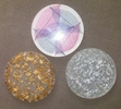 Accessoire inclusion resine deco couvercle design en resine avec inclusion fantaisie