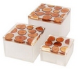 assortment Box deco in Resin Encased for Home - bath - spa