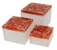 resin box with various inclusion for home - office - bath - spa