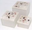 resin box with various inclusion for home - office - bath - spa