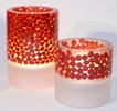 candle holder in resin inclusion for home - hotel - restaurant
