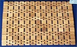 Carpet, rug made of wood chip for bathroom - Spa Wood carpet