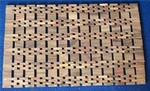 Carpet, rug made of wood chip for bathroom - Spa Wood carpet